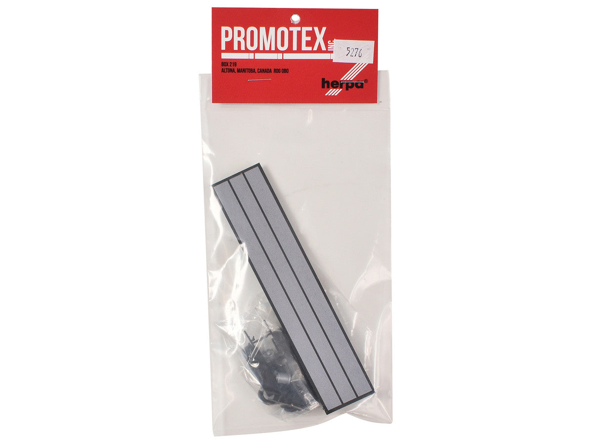 40ft Flatbed Trailer Gray Top 1/87 (HO) Plastic Model by Promotex-2