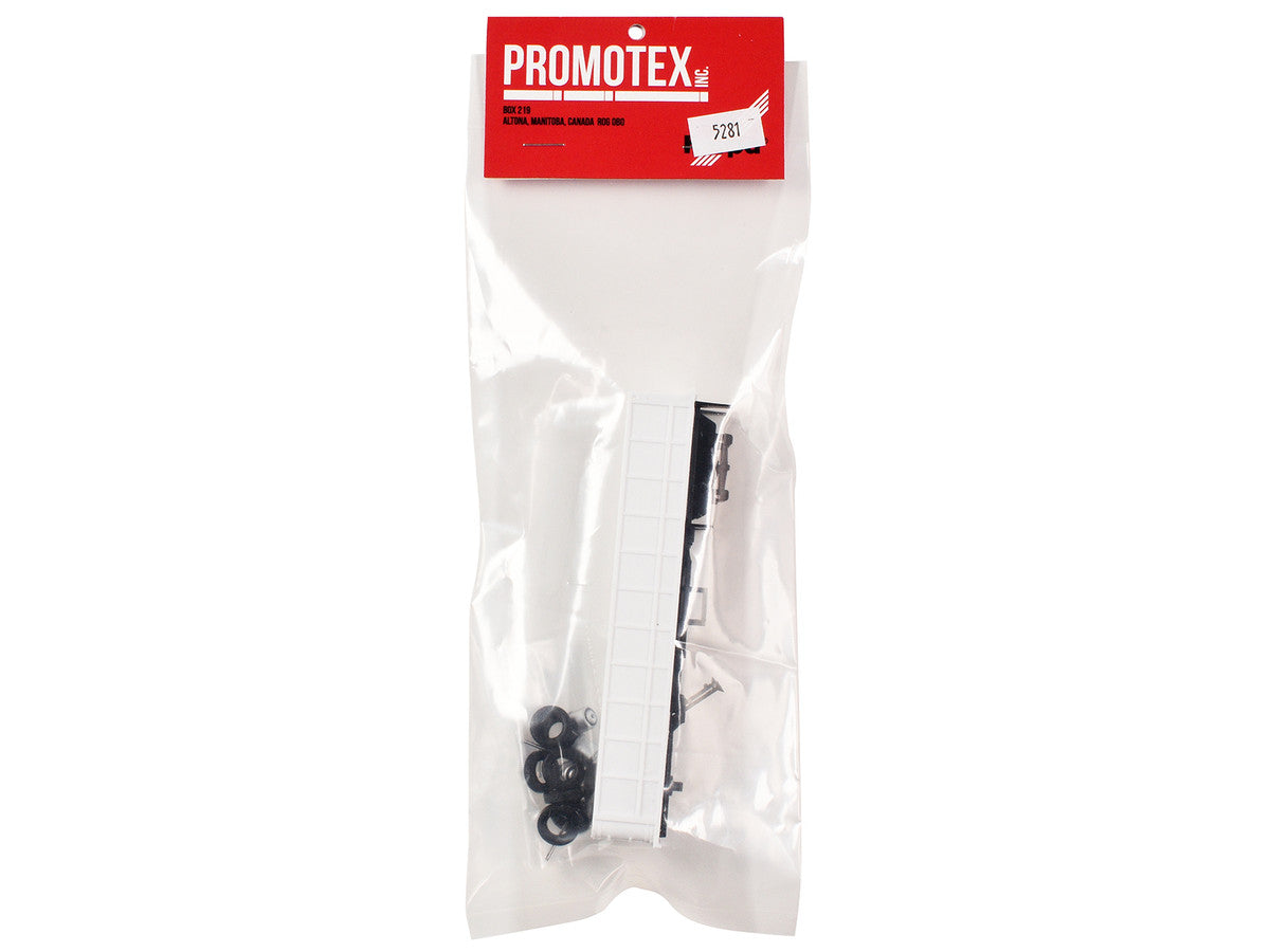 36ft Gravel Trailer White 1/87 (HO) Plastic Model by Promotex-2