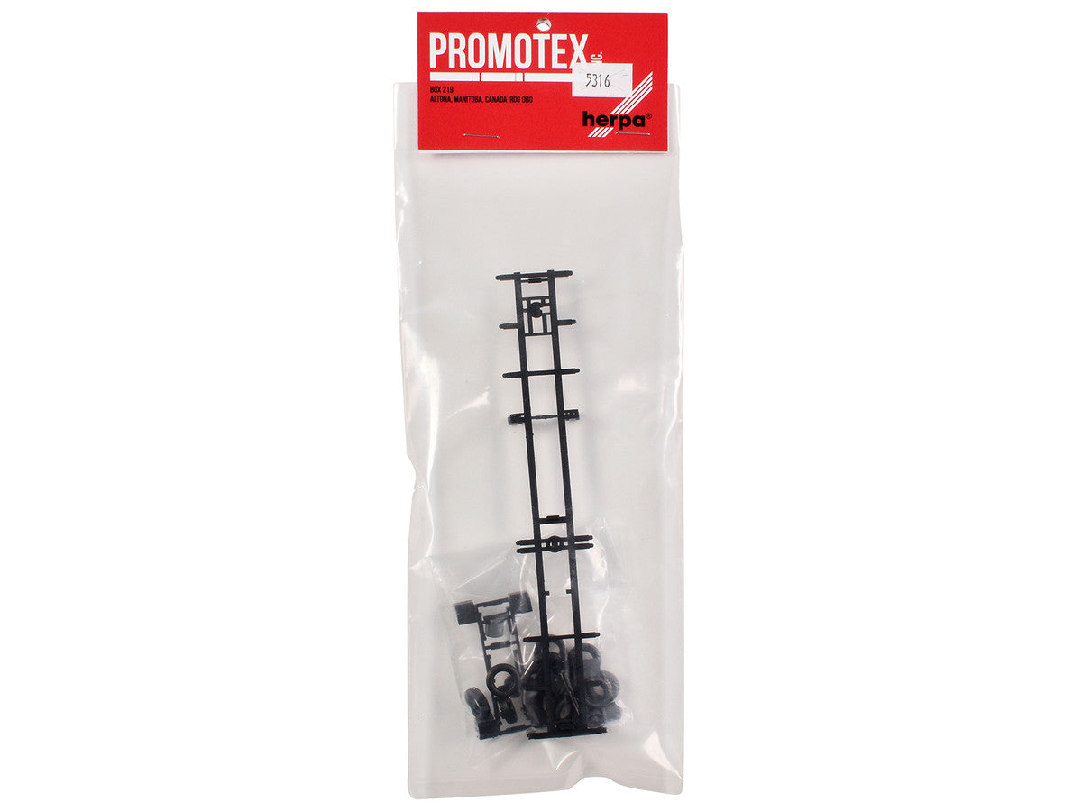 Container Chassis for 3-Axle 48ft Trailer 1/87 (HO) Plastic Model by Promotex-2