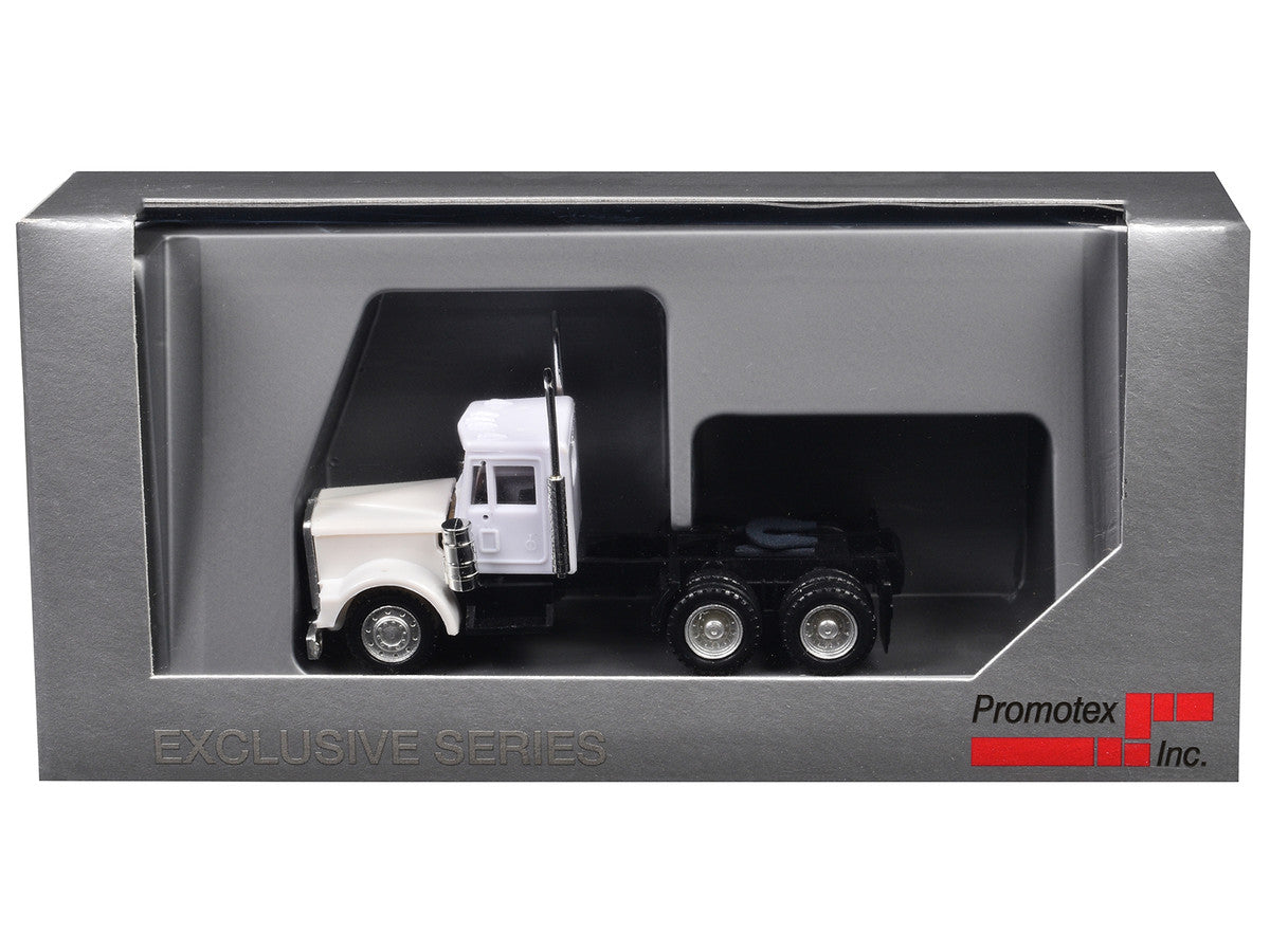 Kenworth W900 Short Day Cab White 1/87 (HO) Plastic Model Car by Promotex-2