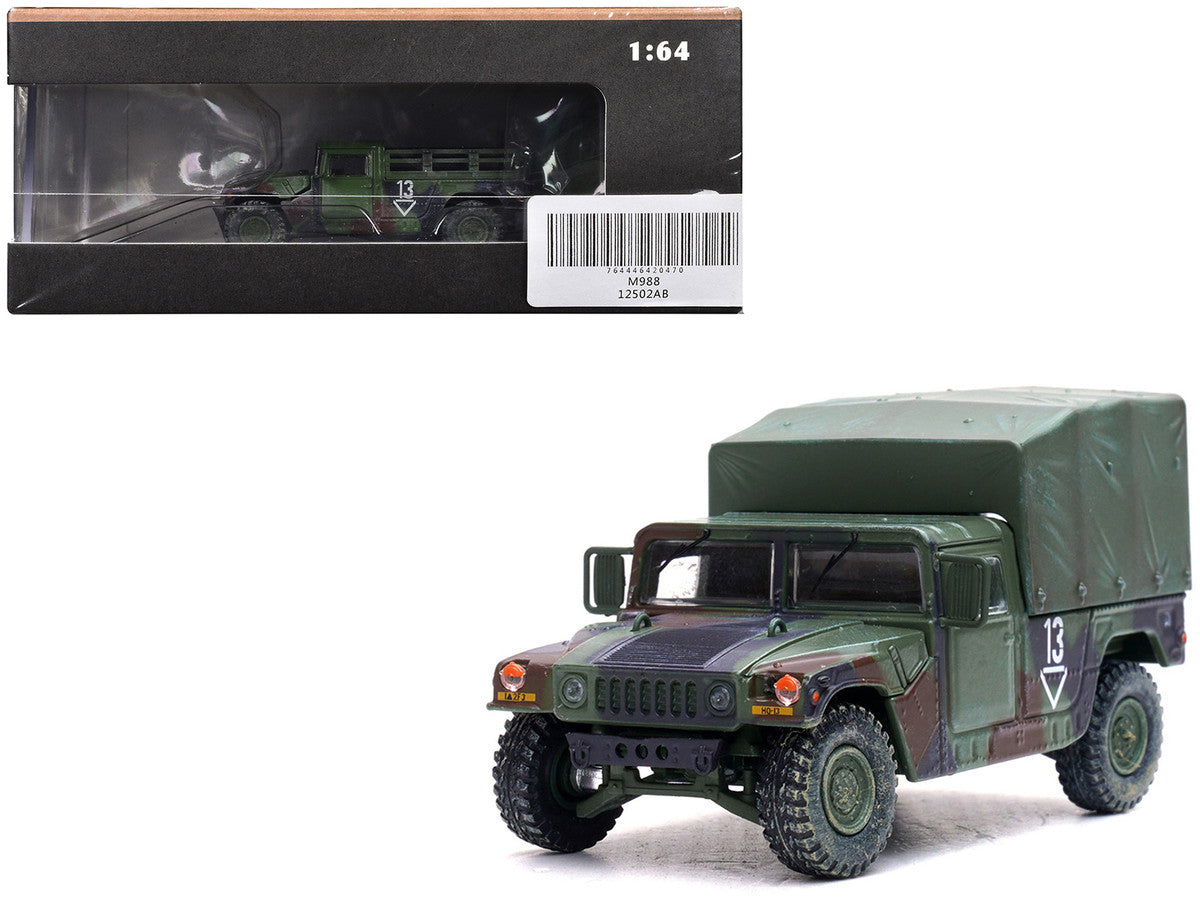 M998 HMMWV "2nd Battalion 3rd Field Artillery Regiment 1st Armored Division Stationed in Germany" (1999) United States Army "Military Miniature" Series 1/64 Diecast Model by Panzerkampf-4