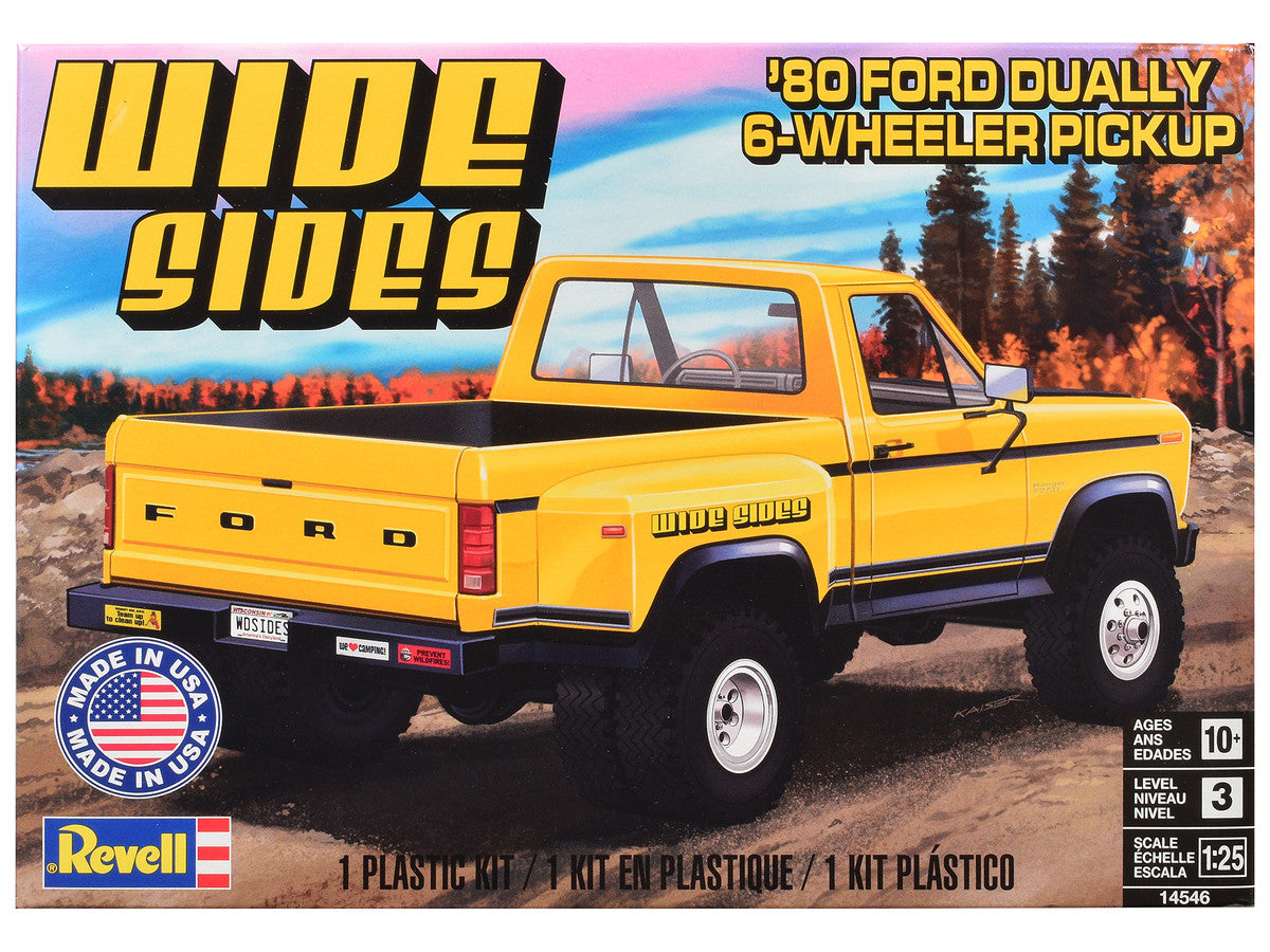 Level 3 Model Kit 1980 Ford F-150 Dually Pickup Truck 1/25 Scale Model by Revell-4