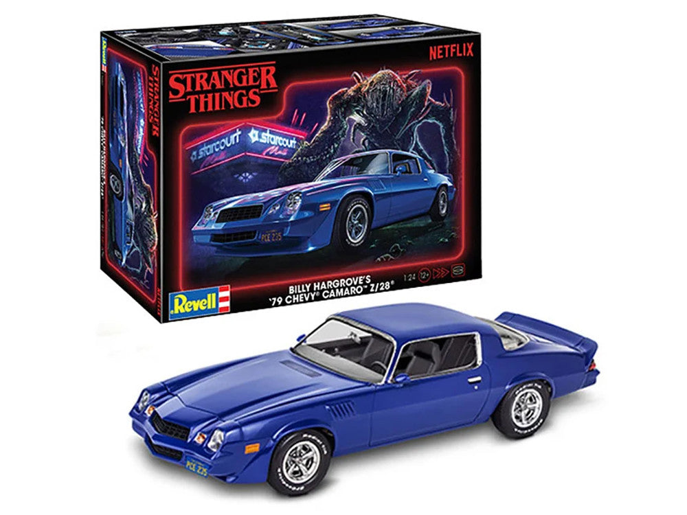 Level 4 Model Kit Billy Hargrove’s 1979 Chevrolet Camaro Z/28 "Stranger Things" (2016-Current) TV Series 1/24 Scale Model by Revell-4