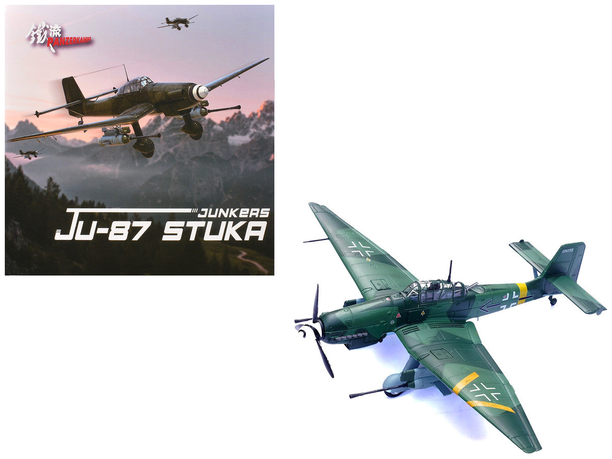 Junkers Ju 87G2 Stuka Bomber Aircraft "10.(Pz)/SG 2 Immelmann Oberst Hans-Ulrich Rudel Slovakia" (1944) German Luftwaffe "Wing" Series 1/72 Diecast Model by Panzerkampf-4