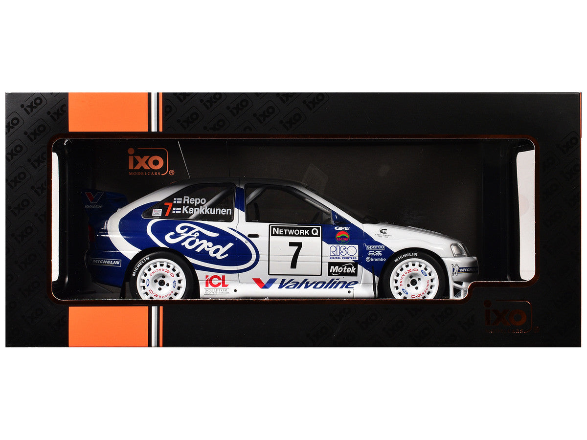 Ford Escort WRC #7 Juha Kankkunen - Juha Repo 2nd Place "RAC Rally" (1998) 1/18 Diecast Model Car by IXO Models-2