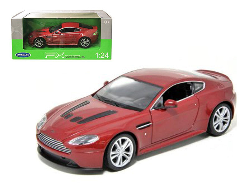 2010 Aston Martin V12 Vantage Red 1/24 Diecast Model Car by Welly-0
