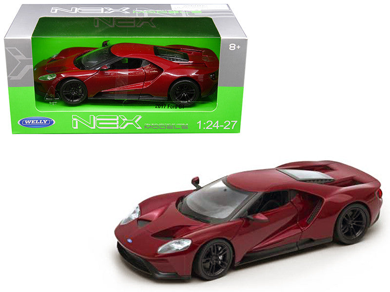2017 Ford GT Red 1/24 - 1/27 Diecast Model Car by Welly-0