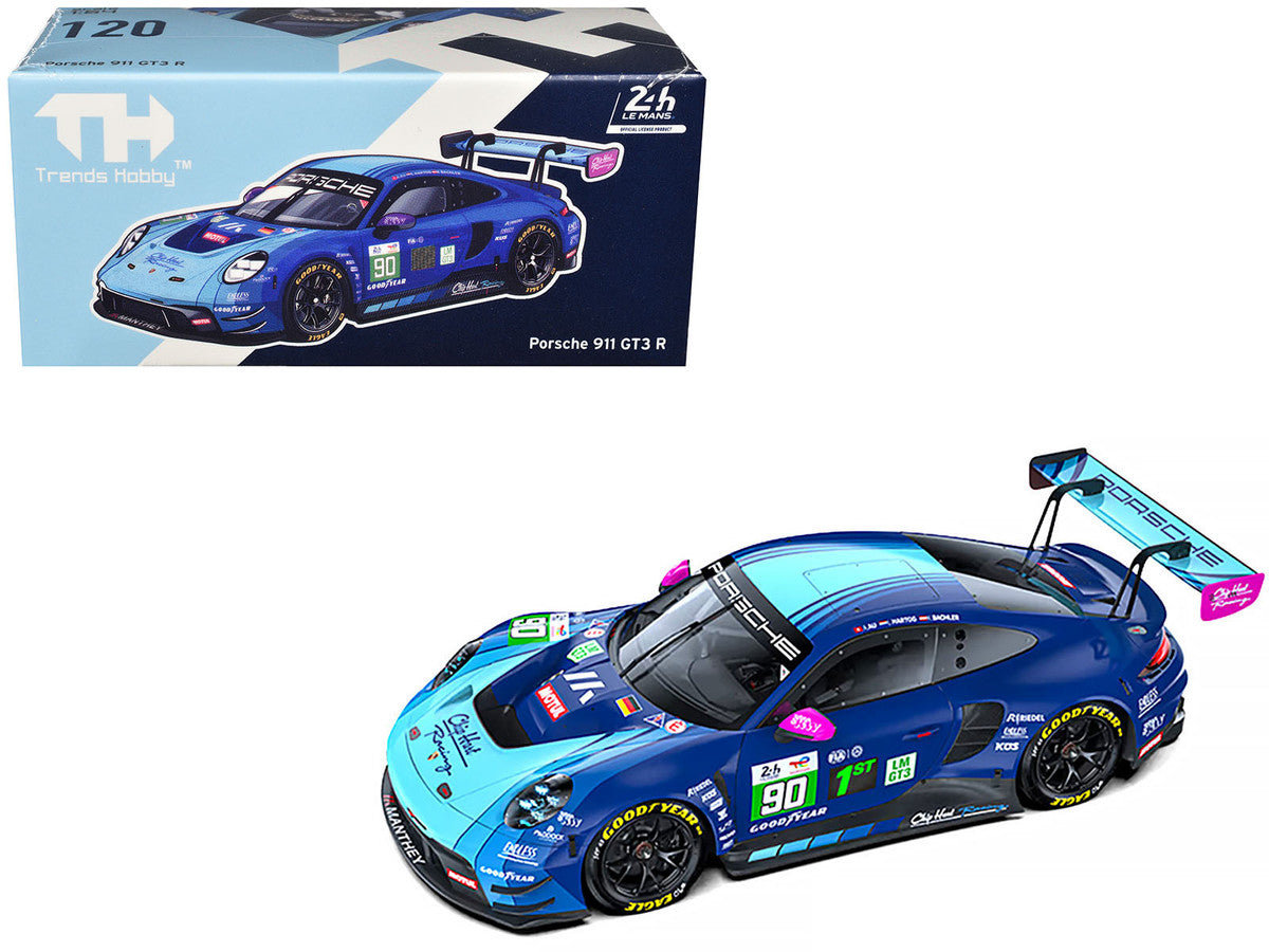 Porsche 911 GT3 R (992) #90 Antares Au - Klaus Bachler - Loek Hartog "Manthey" "24 Hours of Le Mans" (2024) 1/64 Diecast Model Car by Trends Hobby-3
