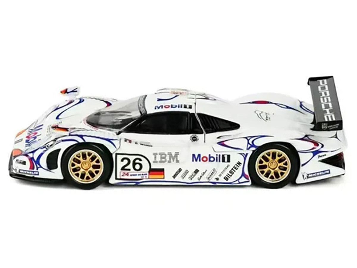 Porsche 911 GT1 #26 Allan McNish - Stephane Ortelli - Laurent Aiello "Porsche AG" Winner "24 Hours of Le Mans" (1998) 1/64 Diecast Model Car by Trends Hobby-4