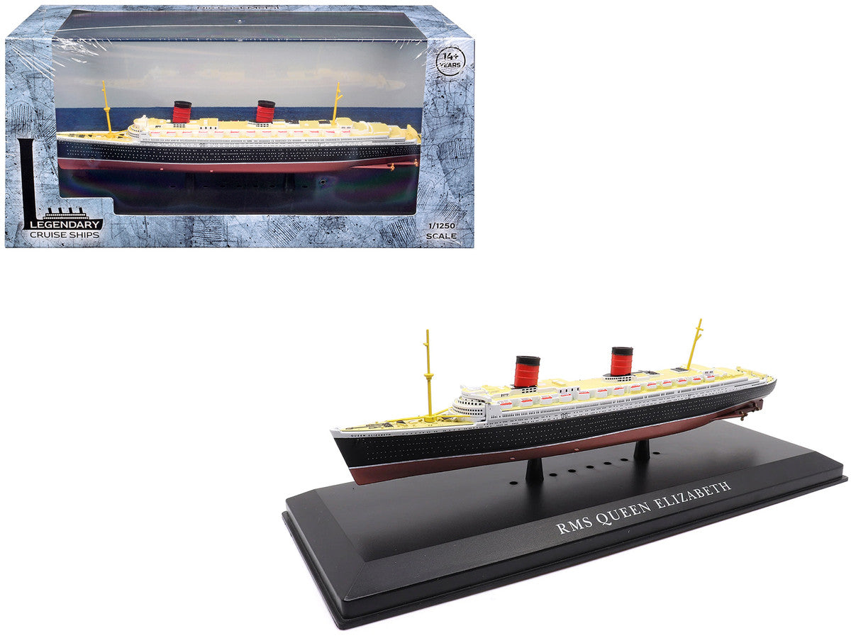 RMS Queen Elizabeth Passenger Ship 1/1250 Diecast Model by Legendary Cruise Ships-4