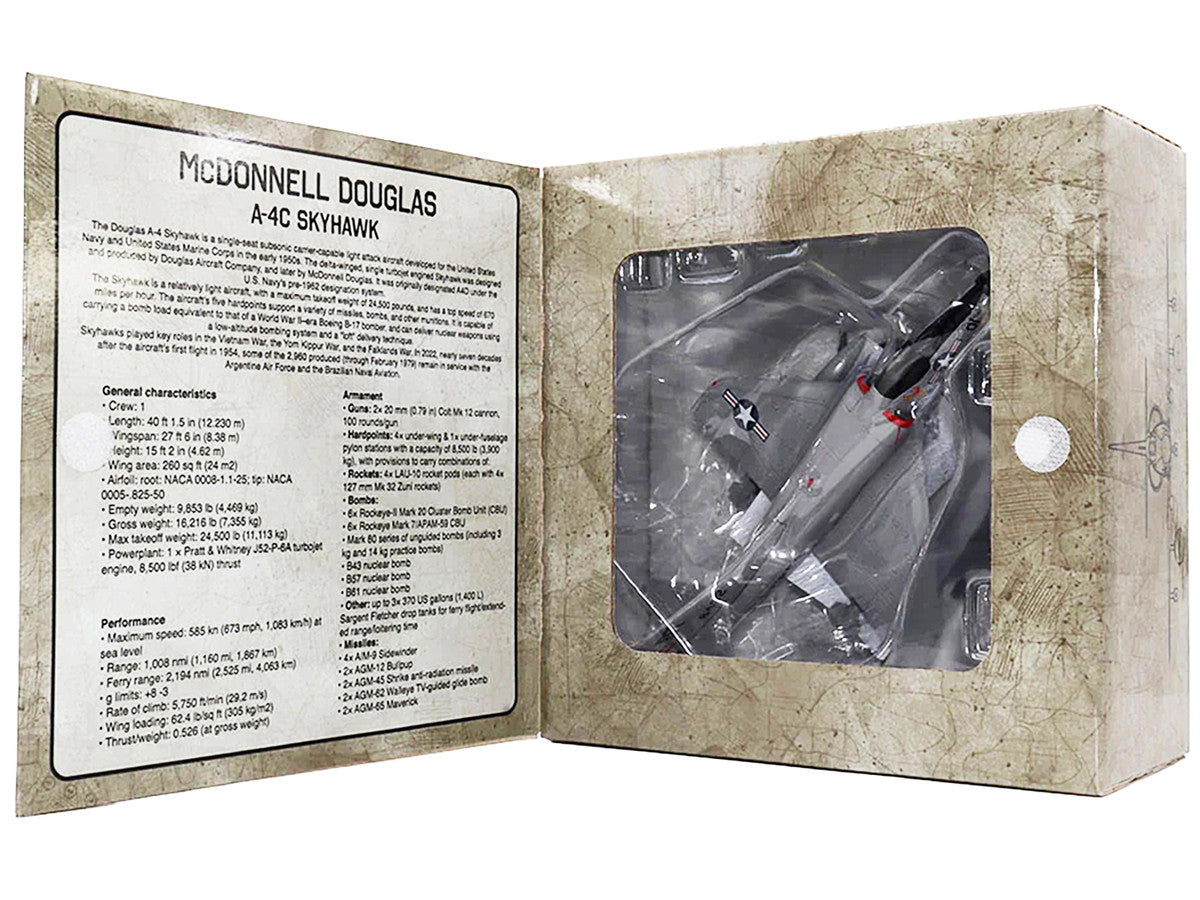 McDonnell Douglas A-4C Skyhawk Attack Aircraft "US Navy" 1/72 Diecast Model by Militaria Die Cast-4