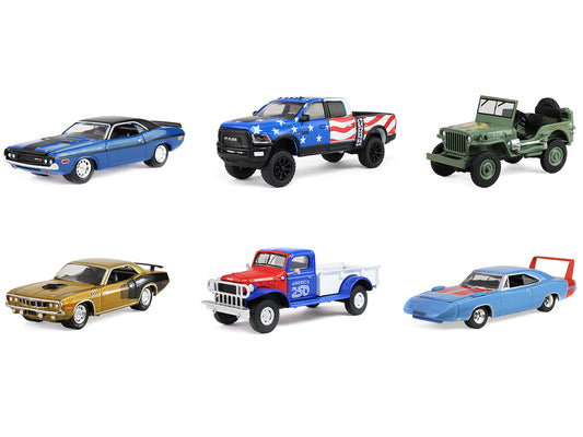 "Anniversary Collection" Series 18 Set of 6 pieces "America 250 Edition" 1/64 Diecast Model Cars by Greenlight-1