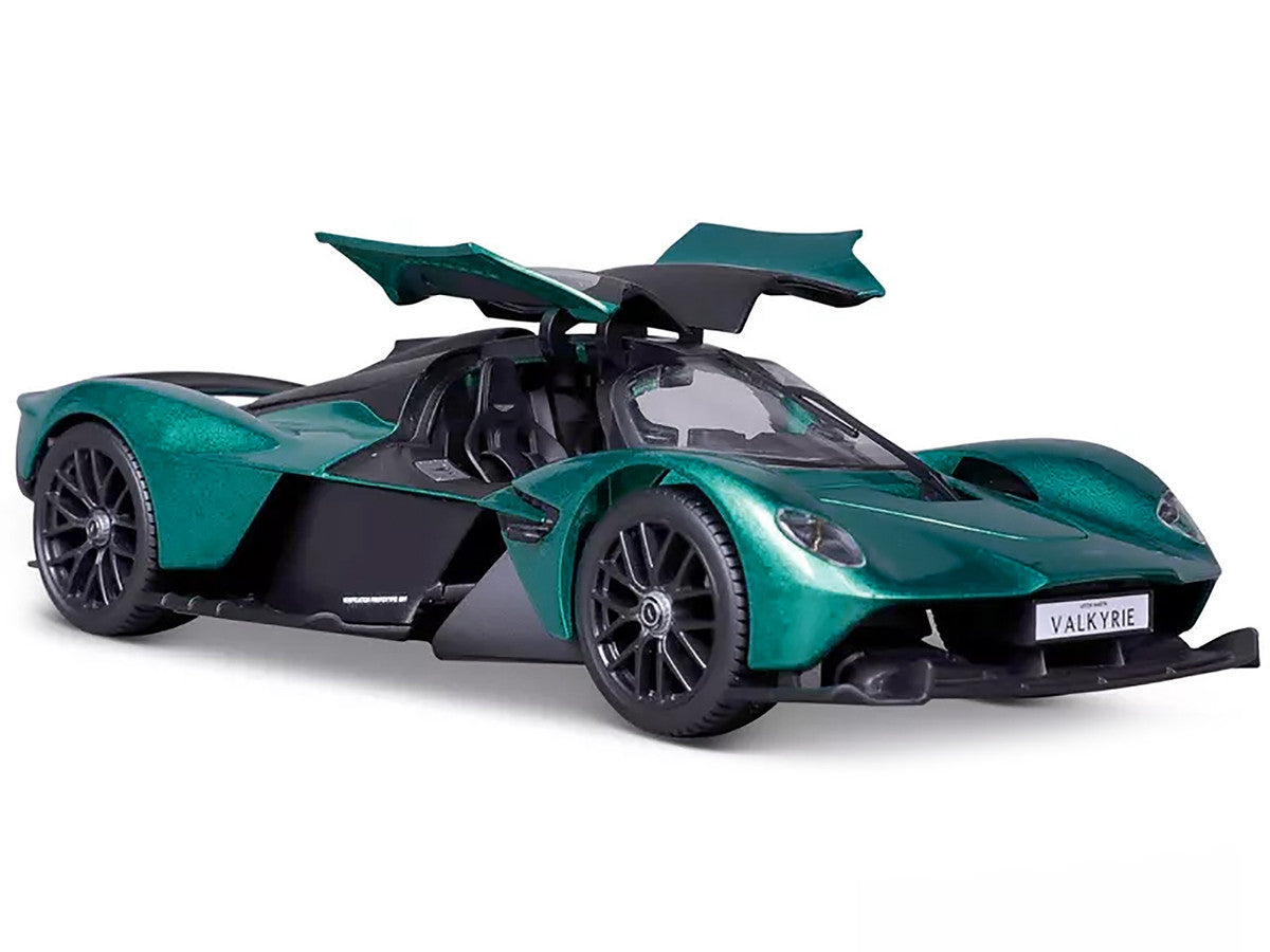Aston Martin Valkyrie Green Metallic with Matt Black Top "Special Edition" Series 1/18 Diecast Model Car by Maisto-2