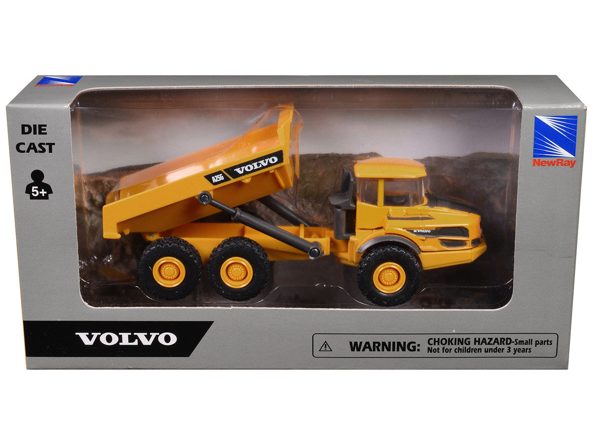 Volvo A25G Dump Truck Yellow Diecast Model by New Ray-2