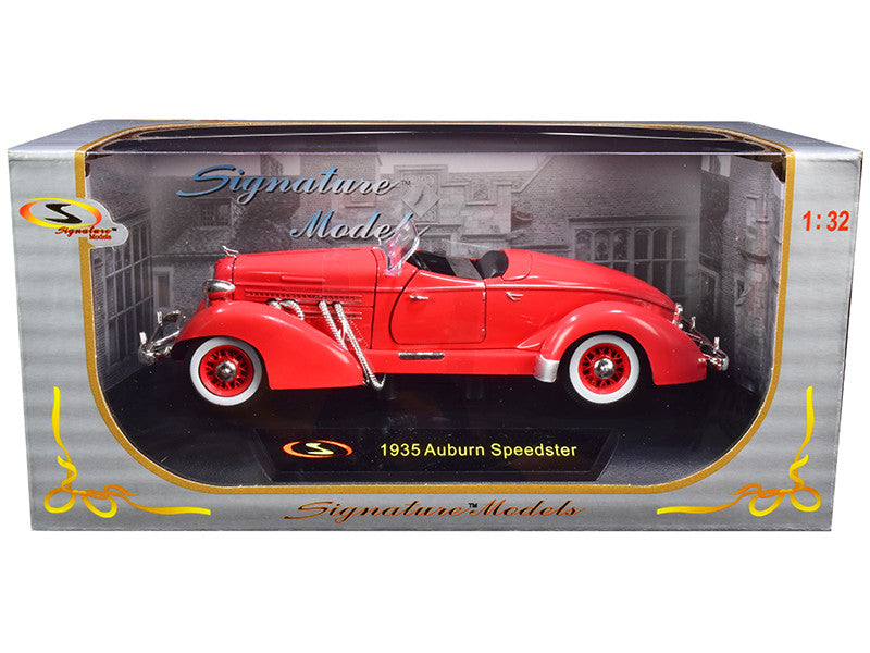 1935 Auburn Speedster Coral Red 1/32 Diecast Model Car by Signature Models-0