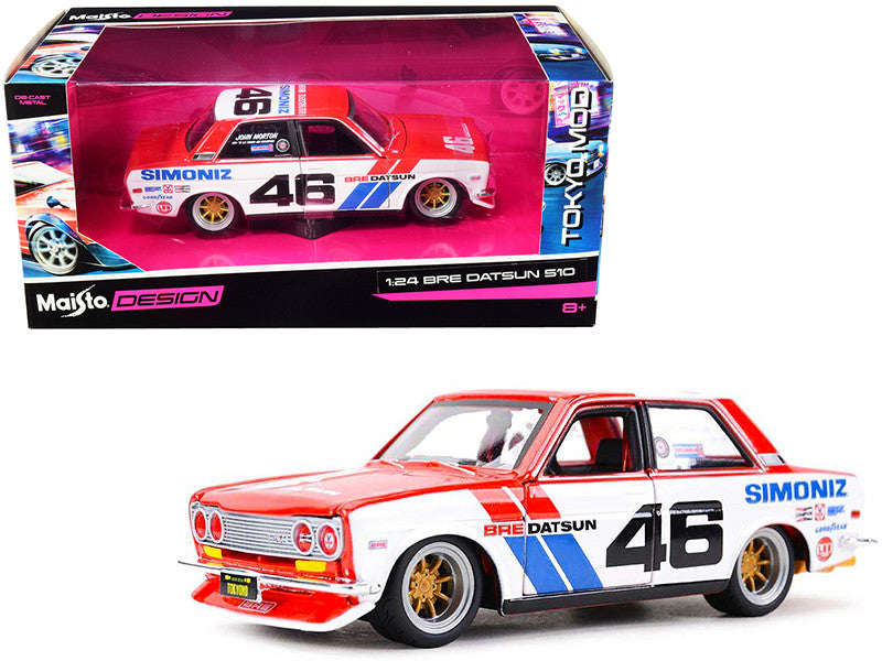 Datsun 510 #46 "Simoniz" BRE (Brock Racing Enterprises) "Tokyo Mod" 1/24 Diecast Model Car by Maisto-0