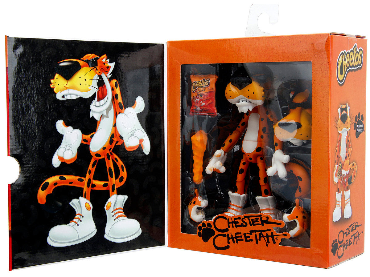 Chester Cheetah 5.5" Figure with Accessories and Alternate Head and Hands "Cheetos Crunchy" model by Jada-2