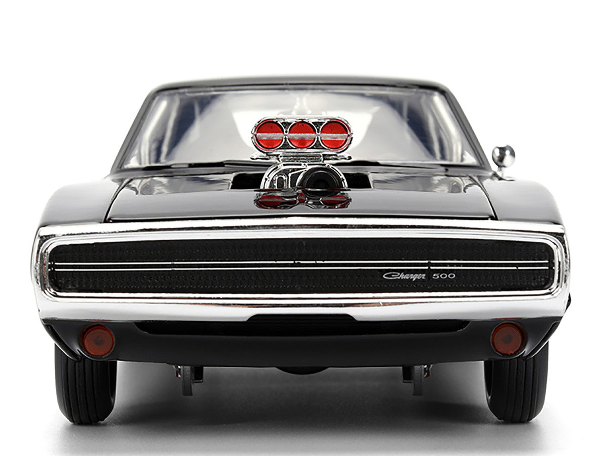 Dom's 1970 Dodge Charger R/T Black "F9" (2021) Movie "Fast & Furious" Series 1/24 Diecast Model Car by Jada-4