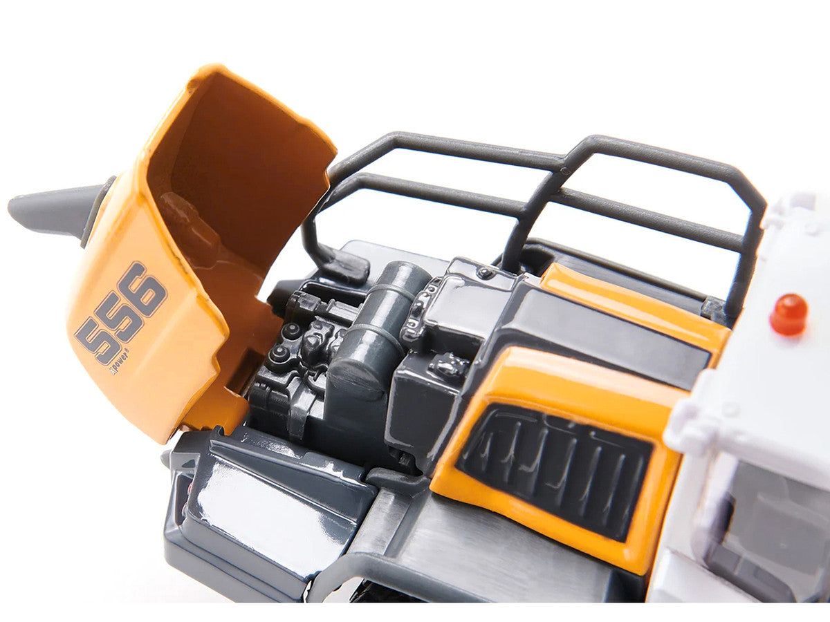 Liebherr L556 Wheel Loader Yellow with White Cabin 1/50 Diecast Model by Siku-4
