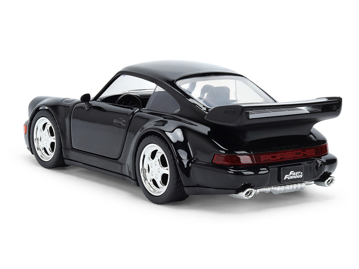 Porsche 911 Carrera RS 3.8 (964) Black "The Fast and the Furious: Tokyo Drift" (2006) Movie "25 Years of Fast & Furious" Series 1/32 Diecast Model Car by Jada-4