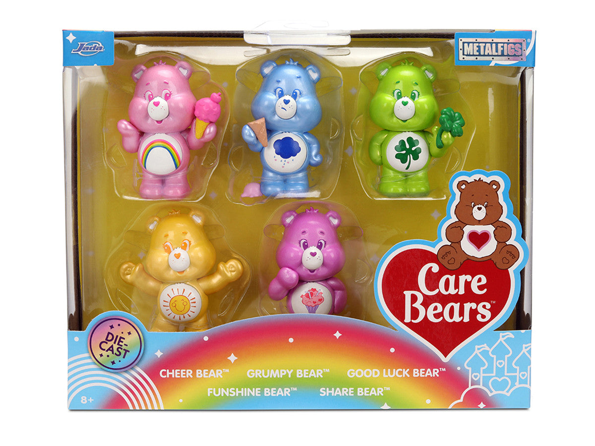 Set of 5 Diecast Figures "Care Bears" "Metalfigs" Series Diecast Models by Jada-2