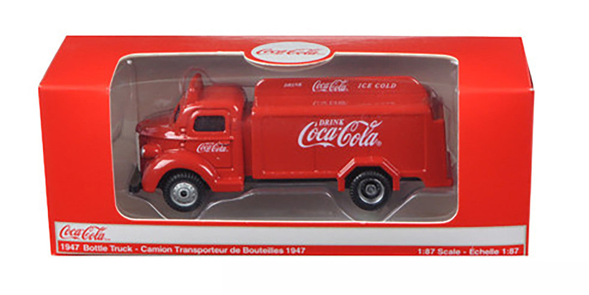 1947 Coca Cola Delivery Bottle Truck Red 1/87 Diecast Model by Motorcity Classics-2