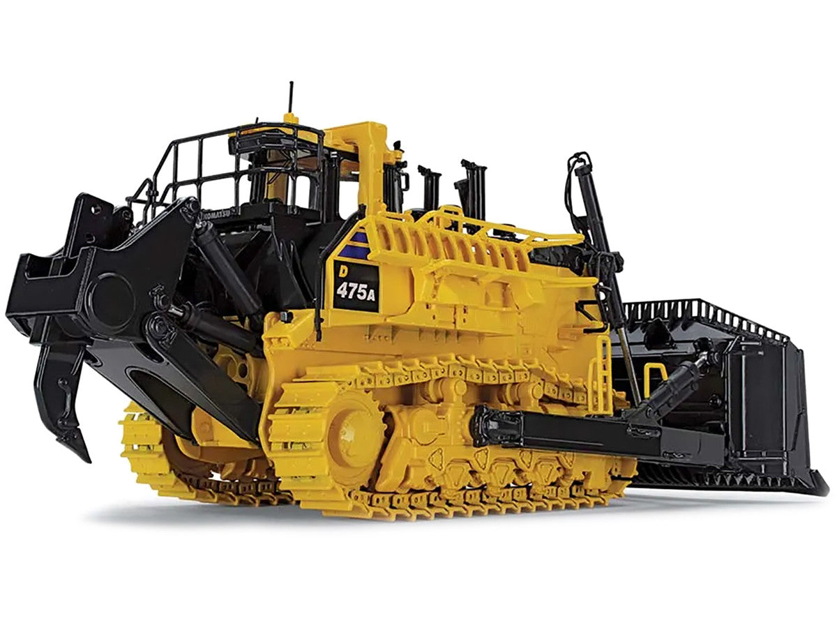 Komatsu D475A-8 Dozer with Ripper Yellow 1/50 Diecast Model by First Gear-4