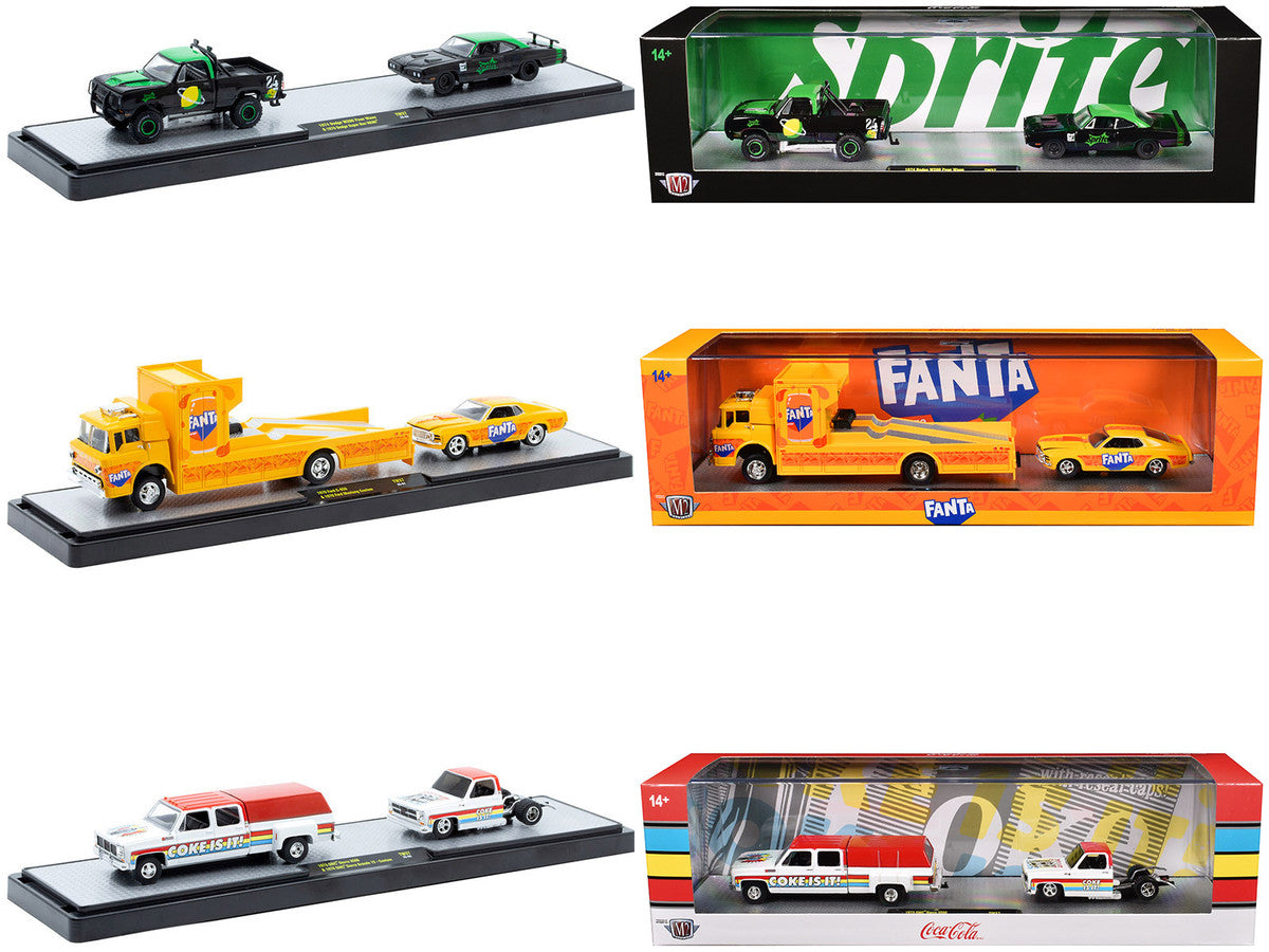 Auto Haulers "Soda" Set of 3 pieces Release 37 Limited Edition to 6000 pieces Worldwide 1/64 Diecast Models by M2 Machines-3