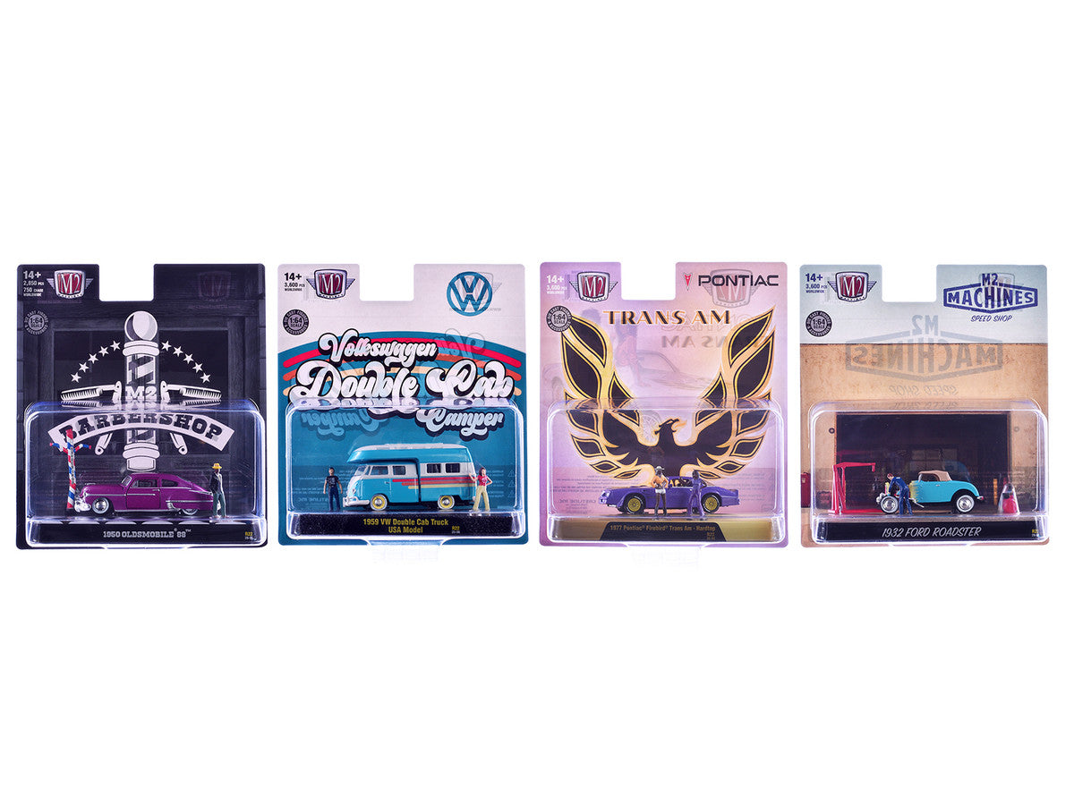 "Auto News" Release 22 Set of 4 Cars Limited Edition to 3600 pieces Worldwide 1/64 Diecast Models by M2 Machines-2