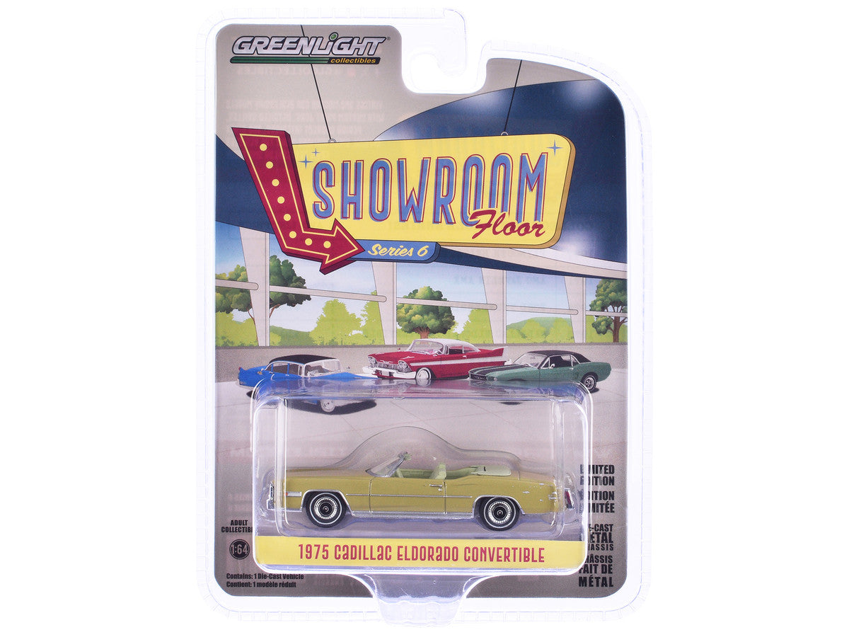 1975 Cadillac Eldorado Convertible Florentine Gold Firemist "Showroom Floor" Series 6 1/64 Diecast Model Car by Greenlight-2
