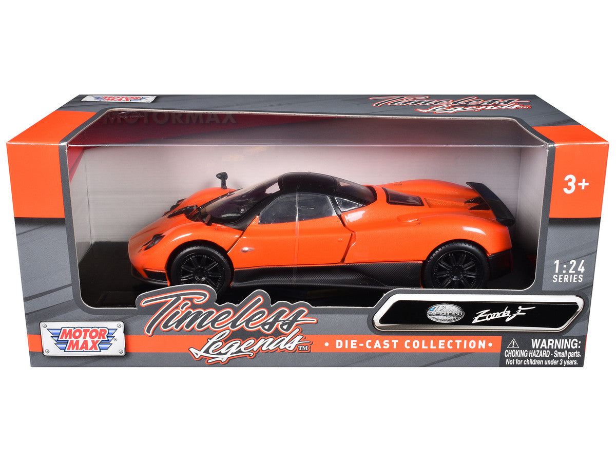 Pagani Zonda F Orange 1/24 Diecast Car Model by Motormax-0