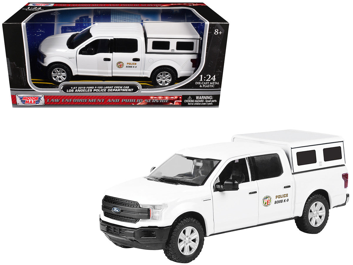 2019 Ford F-150 Lariat Crew Cab Pickup Truck "Los Angeles Police Department Bomb Squad" White "Law Enforcement and Public Service" Series 1/27 Diecast Model Car by Motormax-3