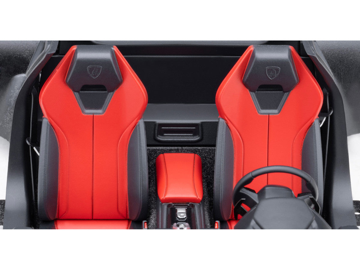 Lamborghini Huracan GT "LB-Silhouette Works" Hyper Red Metallic with Black Top 1/18 Model Car by Autoart-3