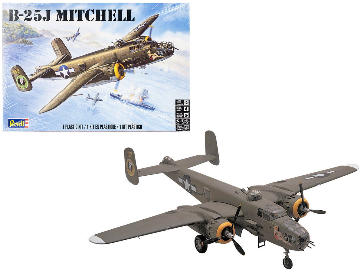Level 4 Model Kit B-25J Mitchell Medium Bomber Plane 1/48 Scale Model by Revell-2