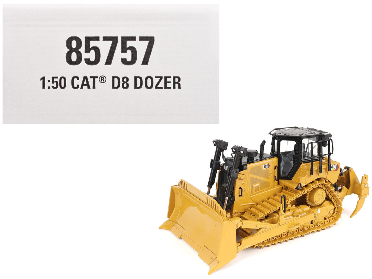CAT Caterpillar D8 Track-Type Dozer (Standard Configuration) Yellow "High Line" Series 1/50 Diecast Model by Diecast Masters-4