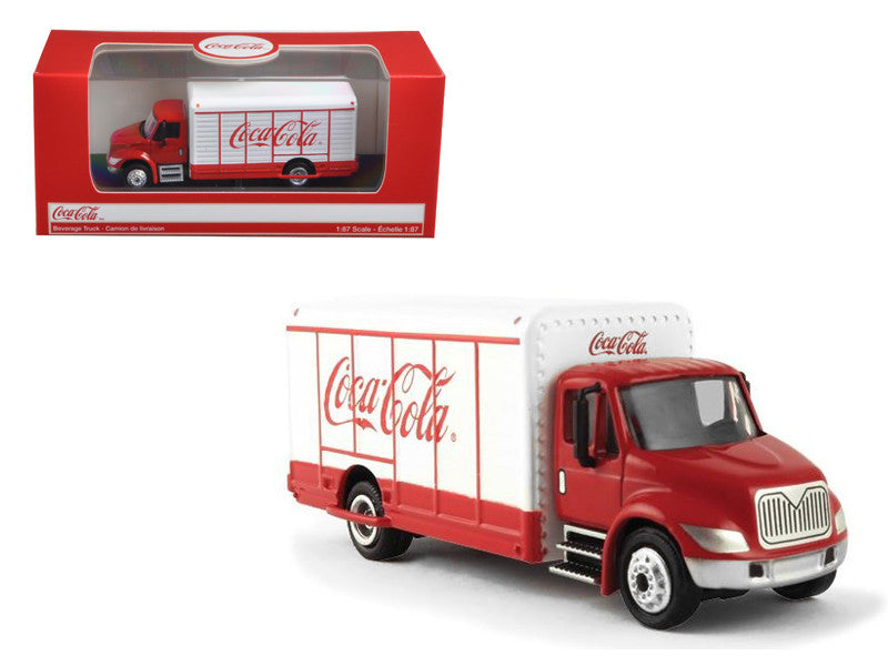 "Coca-Cola" Beverage Truck Red and White 1/87 Diecast Model by Motorcity Classics-0