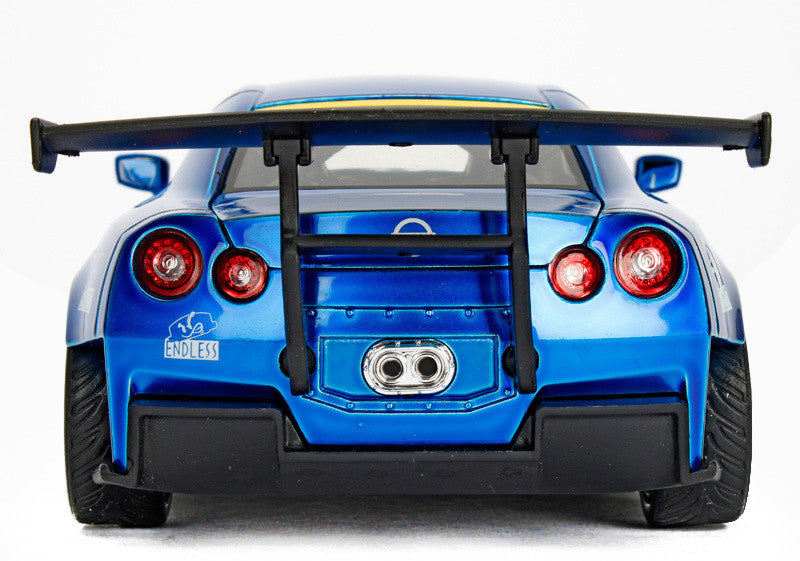 2009 Nissan GT-R (R35) Ben Sopra Blue JDM Tuners 1/24 Diecast Model Car by Jada-3