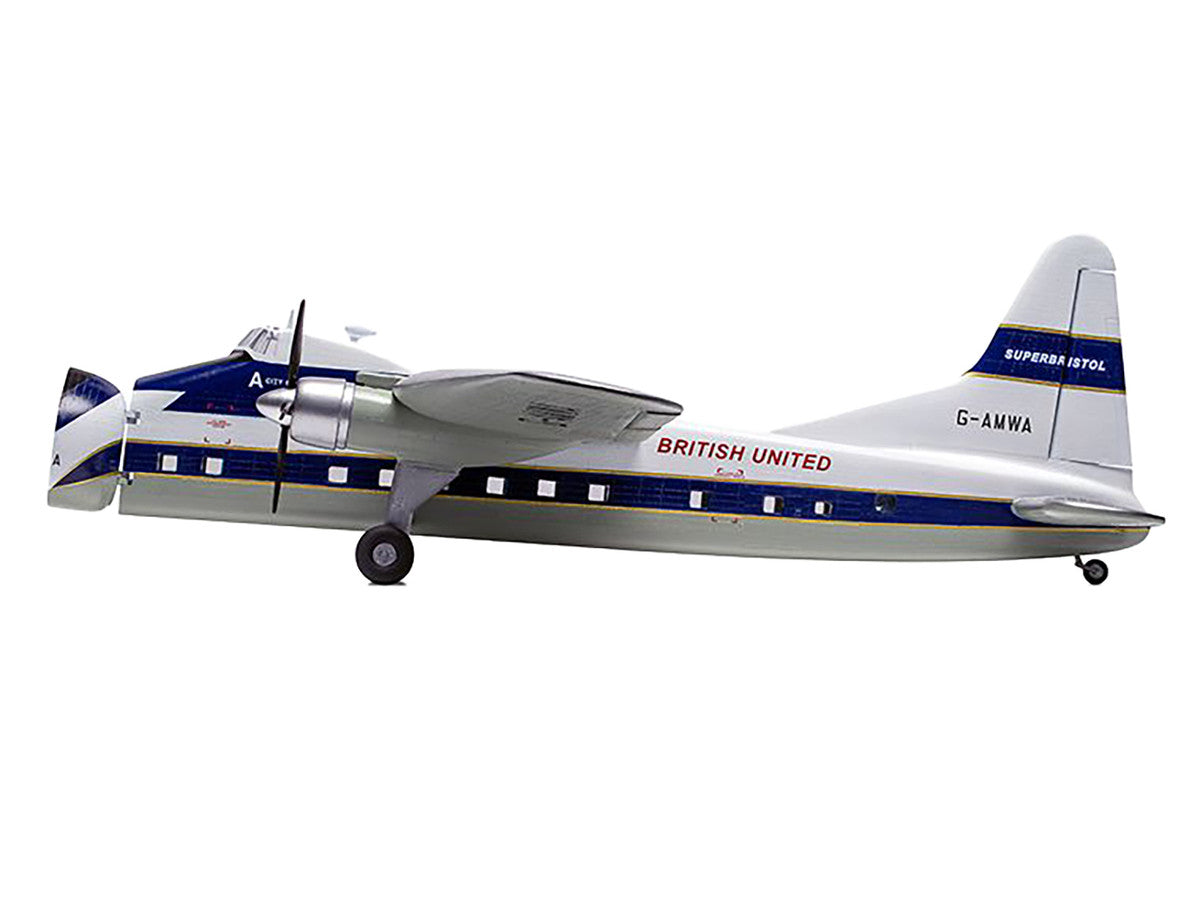 Level 2 Model Kit Bristol Superfreighter Freighter Aircraft "British United Air Ferries (BUAF)" 1/72 Plastic Model Kit by Airfix-4