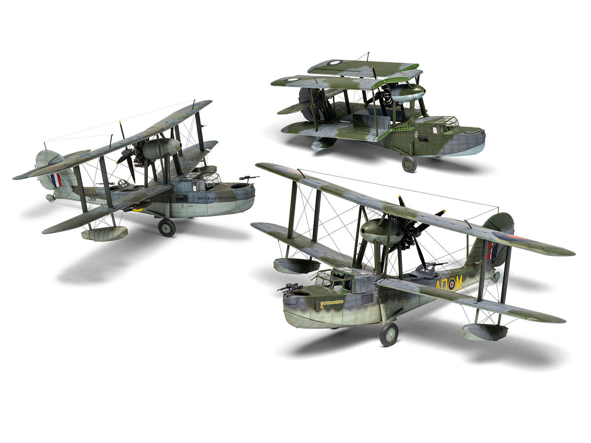 Level 3 Model Kit Supermarine Walrus Mk.I Aircraft with 3 Scheme Options 1/48 Plastic Model Kit by Airfix-5