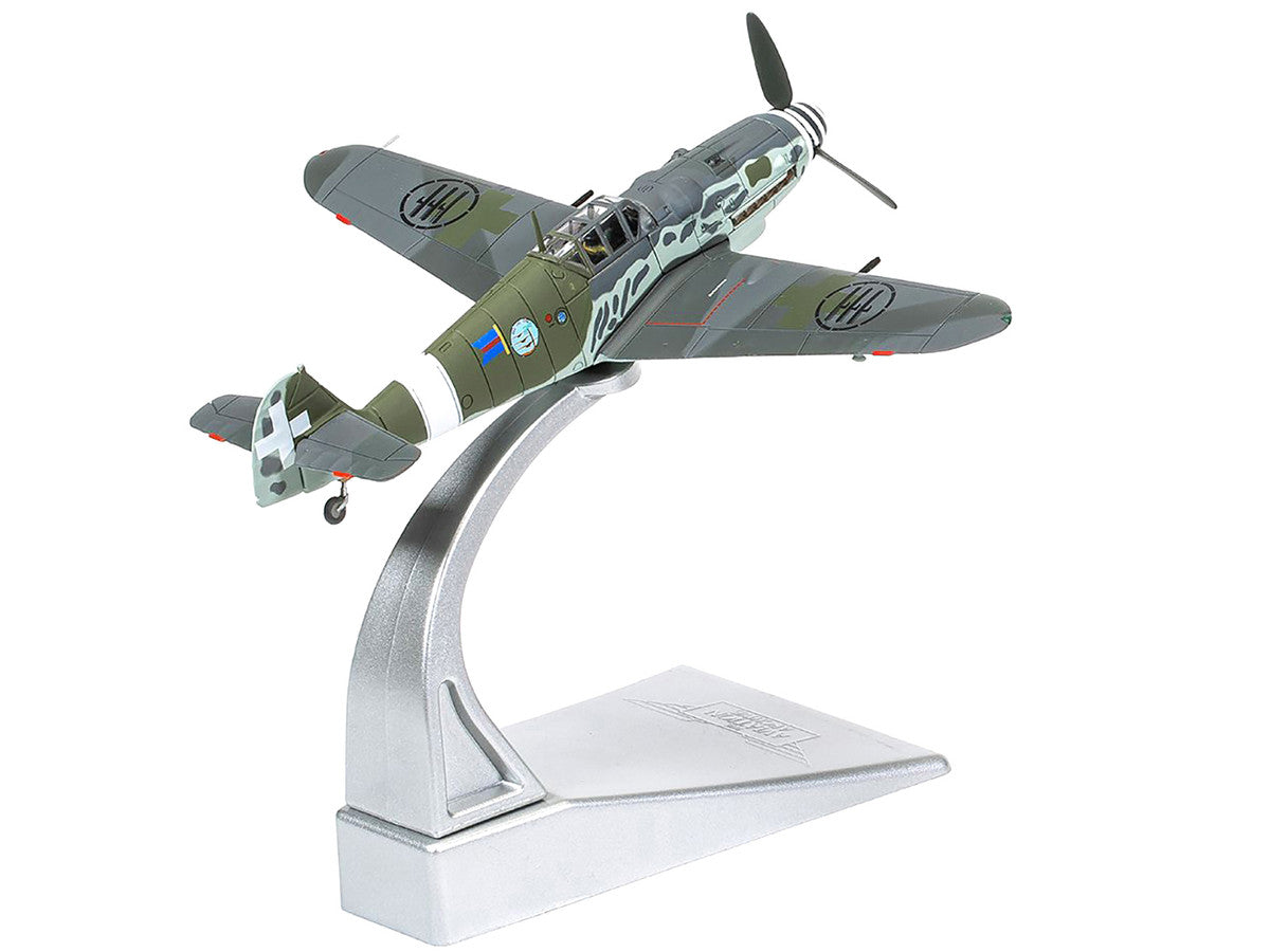 Messerschmitt Me109G-6 (Trop) Fighter Aircraft "Maggiore Antonio Vizzotto 150 Gruppo Gigi Tre Osei Regia Aeronautica Sicily" (July 1943) "The Aviation Archive" Series 1/72 Diecast Model by Corgi-4