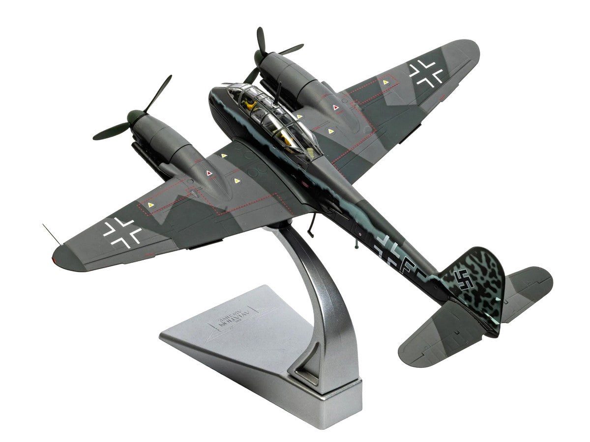 Messerschmitt Me 410A-1 Aircraft "U5+FE Lt. Rudolf Abrahamczik 14./KG.2 Laon-Athies Airfield France" (1943) German Luftwaffe "The Aviation Archive" Series 1/72 Diecast Model Car by Corgi-4