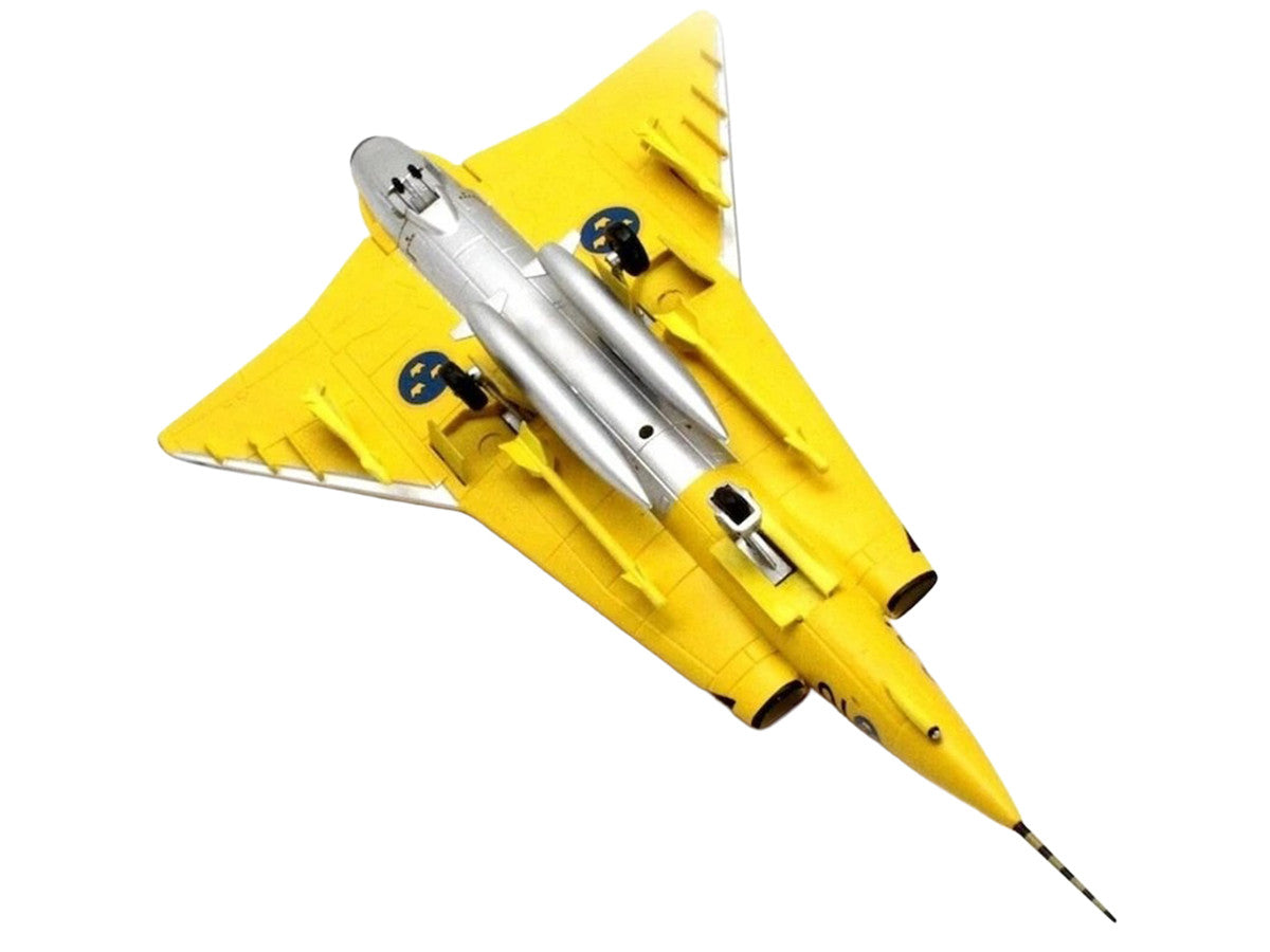 Saab J35J Draken Fighter Aircraft "43-10 3 "Johan Gul" Squadron 10 Wing Final Flight Livery" (1997) Swedish Air Force 1/72 Diecast Model Airplane by Aviation 72-4