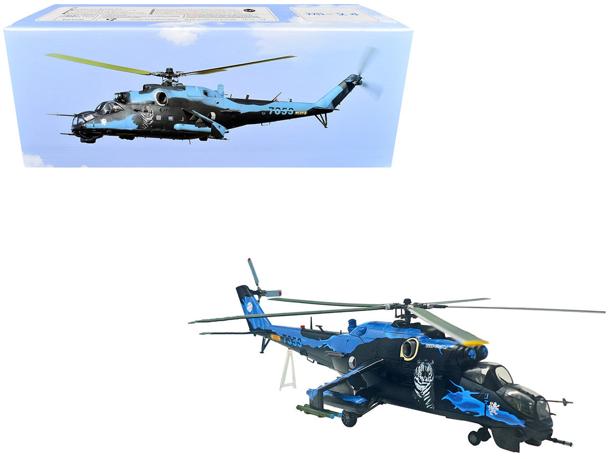 Mil Mi-24V Hind-E Helicopter "7353 231 Squadron 23 Wing NATO Tiger Meet Turkey" (2005) Czech Air Force 1/48 Diecast Model by Bless Wing-4