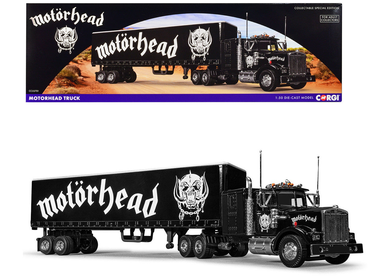 "Motorhead" Transport Truck Black 1/50 Diecast Model by Corgi-0