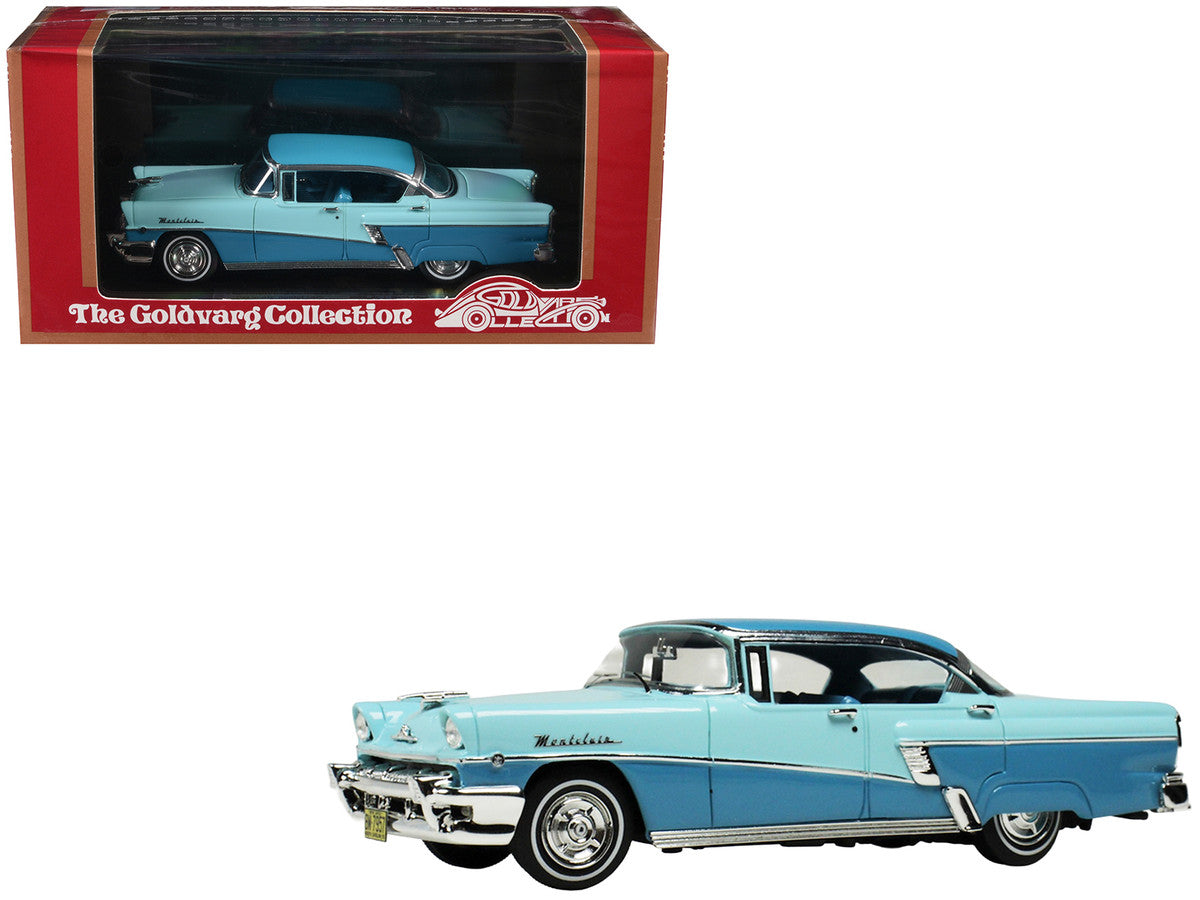 1956 Mercury Montclair Phaeton Lauderdale Blue and Niagara Blue with Blue Interior Limited Edition to 200 pieces Worldwide 1/43 Model Car by Goldvarg Collection-4