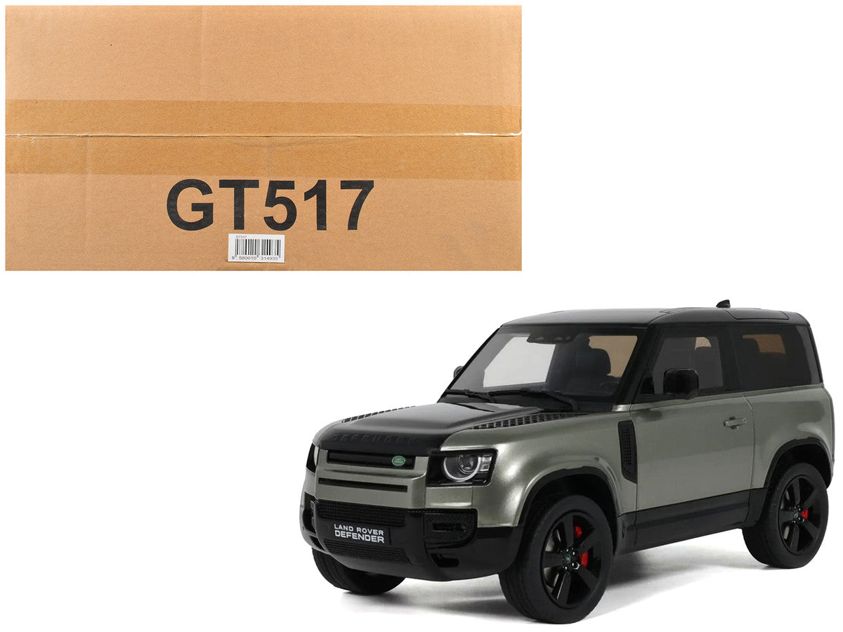 2021 Land Rover Defender 90 P400 X-Dynamic HSE Pangea Green Metallic 1/18 Model Car by GT Spirit-4