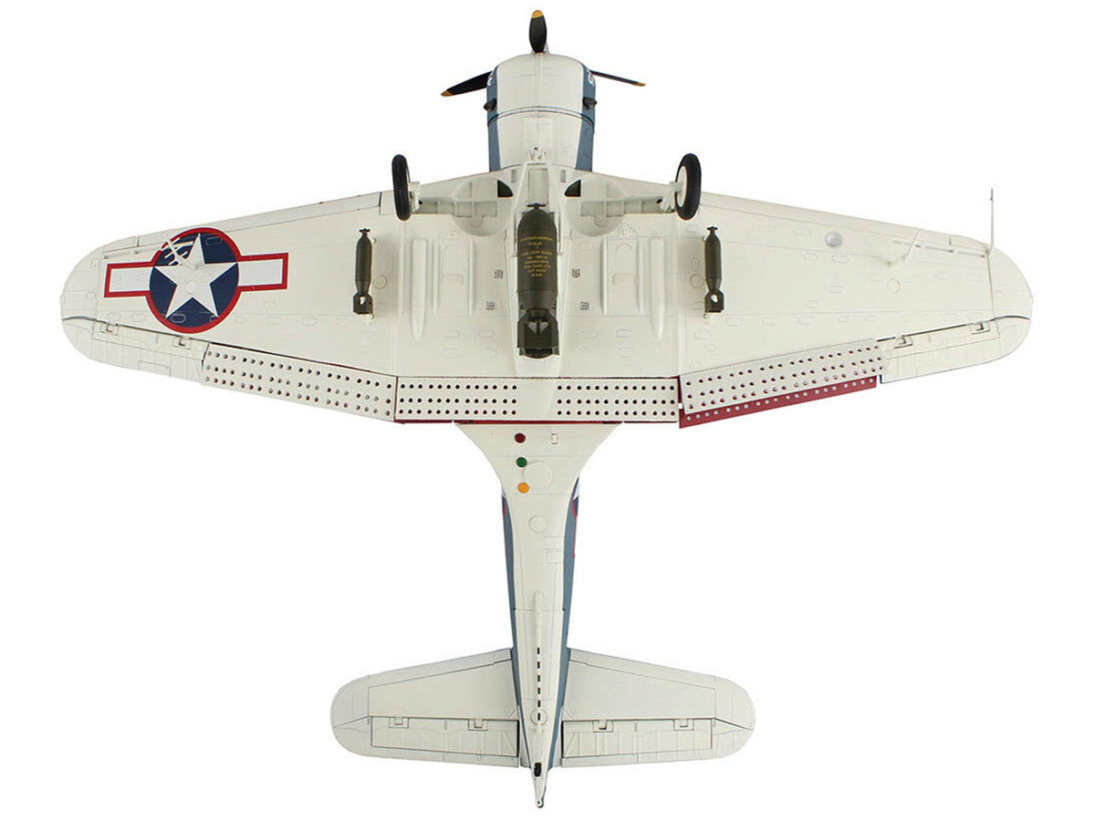 Douglas SBD-5 Dauntless Bomber Aircraft "VB-16 USS Lexington" (1943) United States Navy "Premium Collection" 1/32 Diecast Model by Hobby Master-4