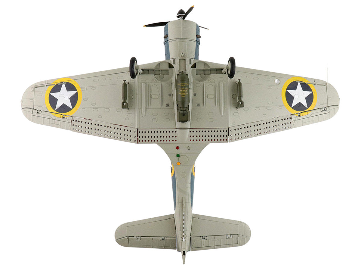 Douglas SBD-3 Dauntless Aircraft "06624 41-S-13 Operation Torch VS-41 USS Ranger" (1942) United States Navy "Premium Collection" 1/32 Diecast Model by Hobby Master-4