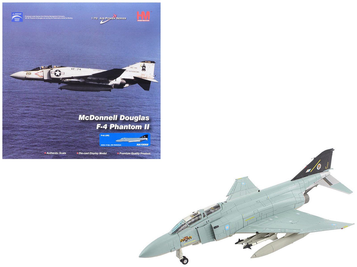 McDonnell Douglas F-4J(UK) Phantom II Fighter-Bomber Aircraft "ZE359 AF Wattisham England" British Royal Air Force "Air Power Series" 1/72 Diecast Model by Hobby Master-4