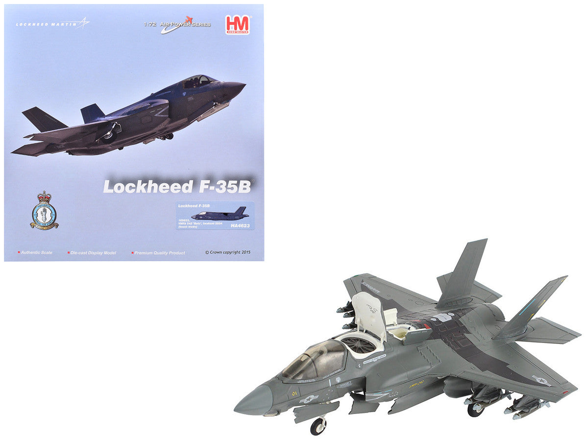 Lockheed F-35B Lightning II Aircraft (Beast Mode) "169623 VMFA-242 Bats Iwakuni Japan" (2024) United States Marine Corps "Air Power Series" 1/72 Diecast Model by Hobby Master-4